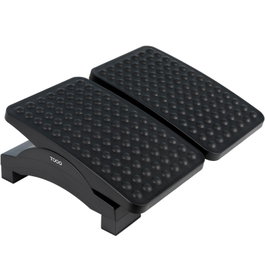 TooQ TQFR0604-B Reposapiés Ajustable e Inclinable Negro 430 x 320 x 105-130 mm